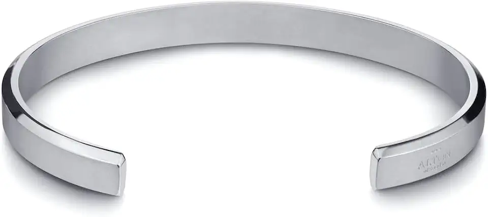 Handcrafted in Italy | Premium Cuff Bracelet for Men & Women | Stainless Steel Bangle in Silver & Gold | Exclusive Jewelry Gift Box