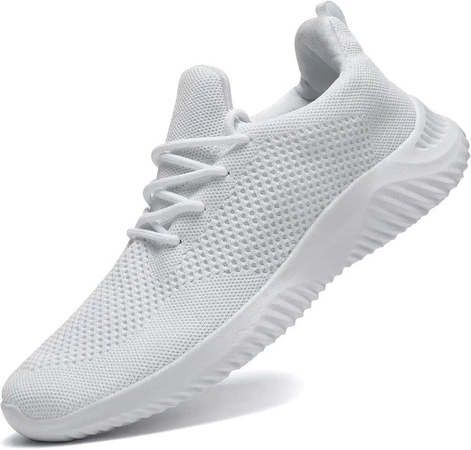Wrezatro Men's Slip on Walking Shoes Ultra Light Breathable Non Slip Running Shoes Casual Fashion Sneakers Mesh Workout Sports