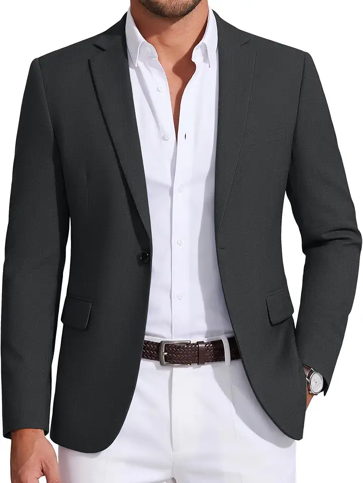 COOFANDY Mens Sport Coat Casual Blazer One Button Business Suit Jacket