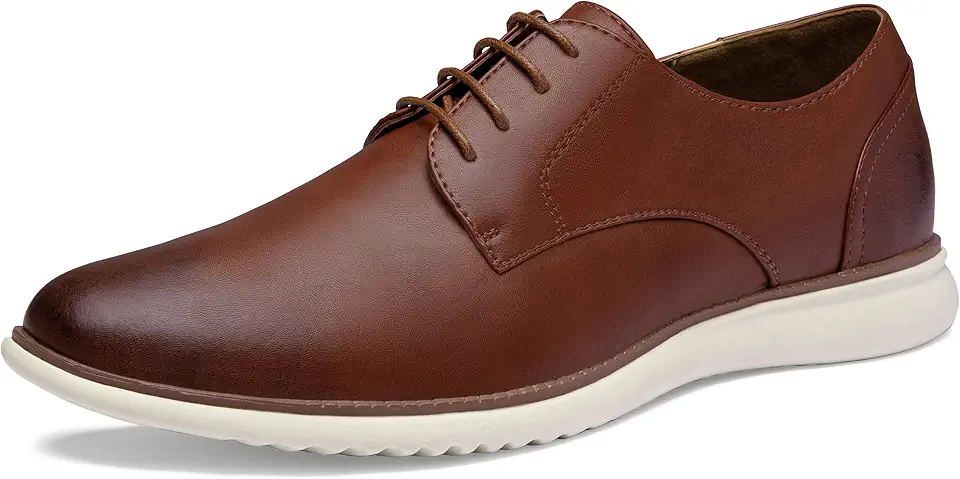 Jousen Men's Dress Shoes Casual Plain Toe Oxfords Shoes