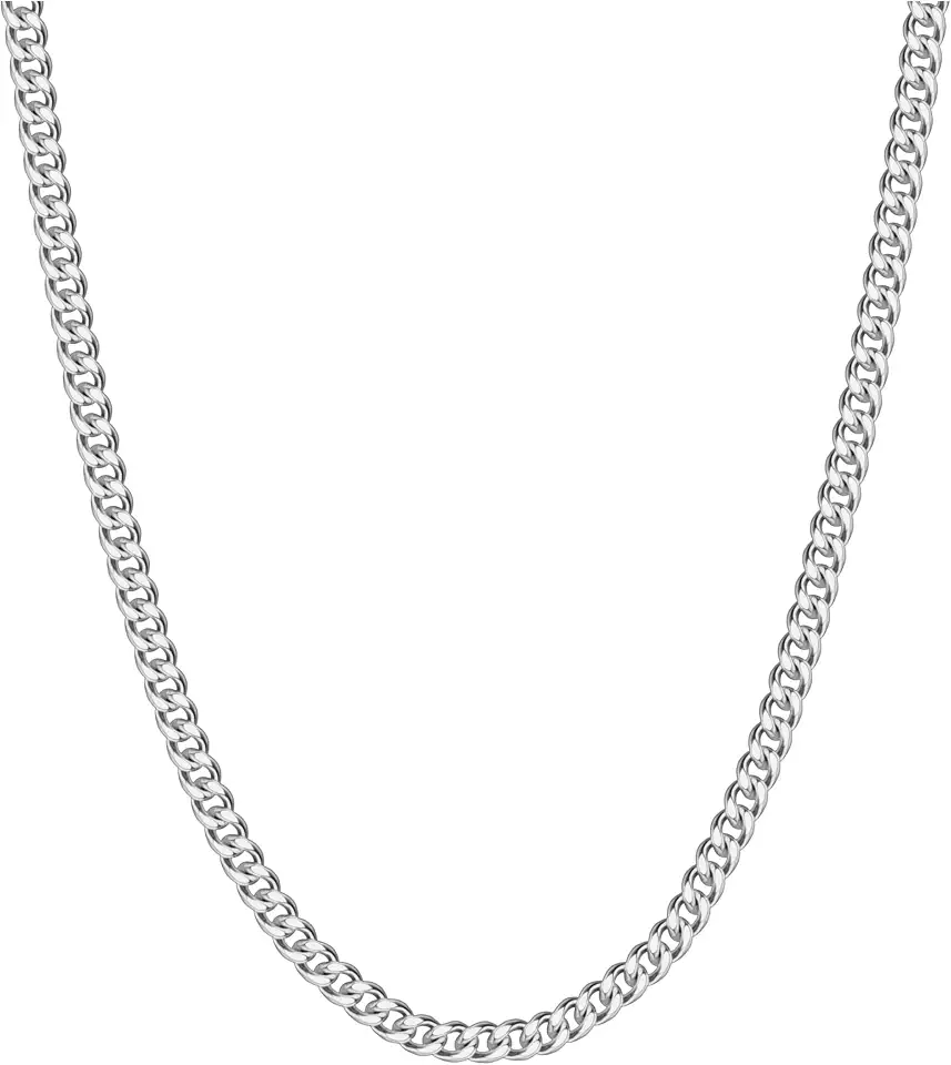 Reoxvo Stainless Steel Cuban Link Chain Necklaces Jewelry for Men