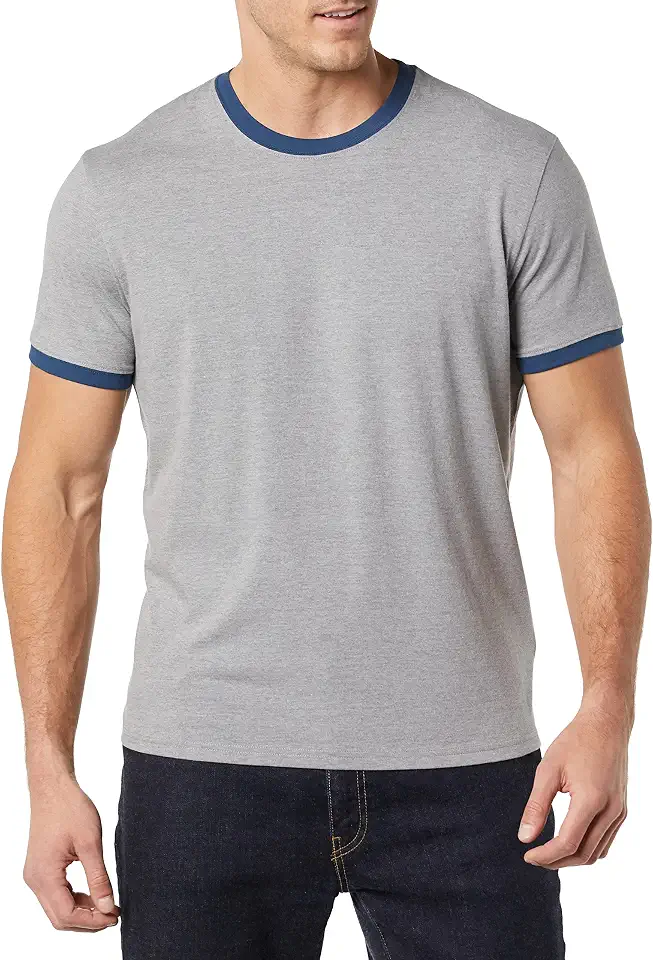 Amazon Essentials Men's Short-Sleeve Ringer T-Shirt (Previously Goodthreads)
