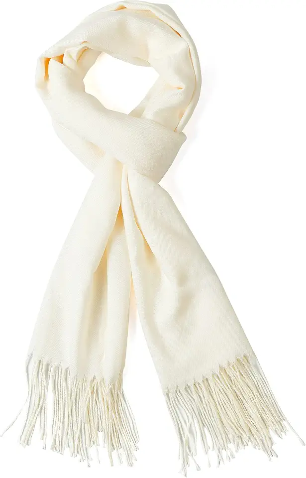 AMERICHAMP Super Soft Elegant Scarf for Women Men Winter Fall Fashion fringe Gift Lightweight solid cozy