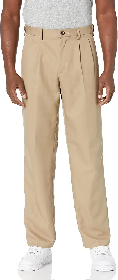 OEKO-TEX STANDARD 100 Amazon Essentials Men's Classic-Fit Pleated Dress Pants (Available in Big & Tall)