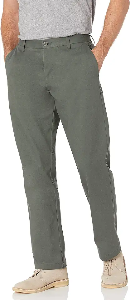 OEKO-TEX STANDARD 100 Amazon Essentials Men's Classic-Fit Wrinkle-Resistant Flat-Front Chino Pant (Available in Big & Tall)