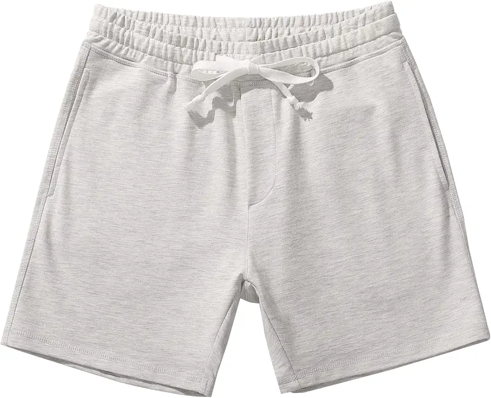 OEKO-TEX STANDARD 100 AMY COULEE Men's Cotton Sweat Shorts with Pockets, 5.5 Inch Inseam