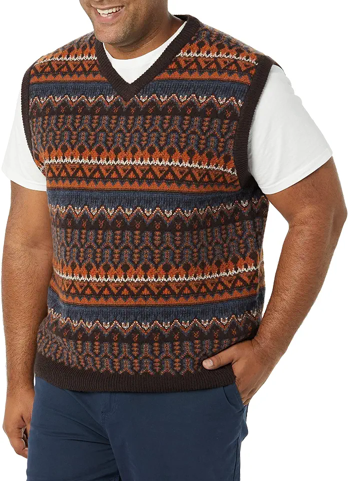 OEKO-TEX STANDARD 100 Amazon Essentials Men's Lambs Wool Sweater Vest (Previously Goodthreads)