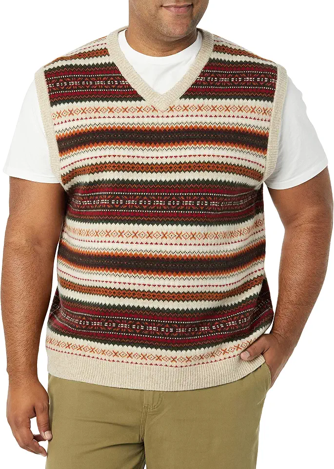 Amazon Essentials Men's Lambs Wool Sweater Vest (Previously Goodthreads)