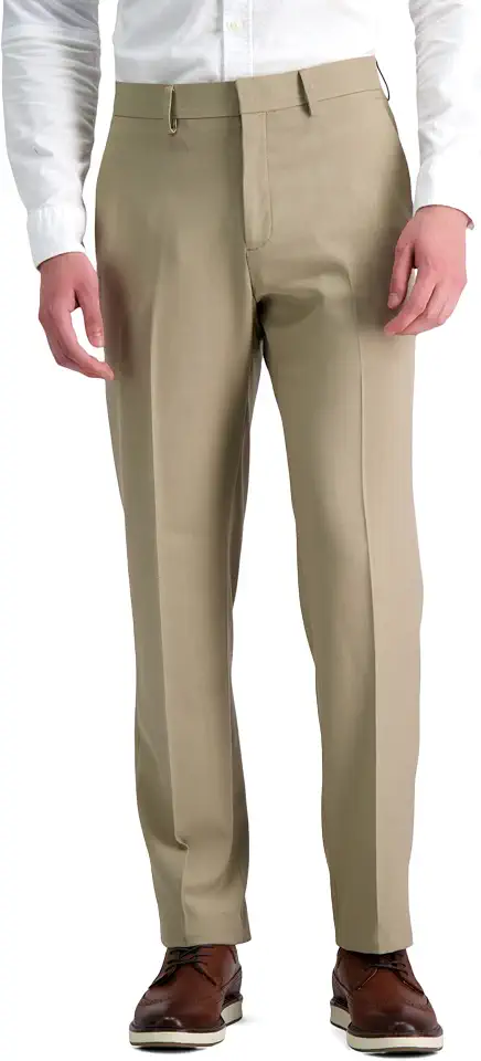 Haggar Men's Straight Fit Premium Comfort Dress Pant