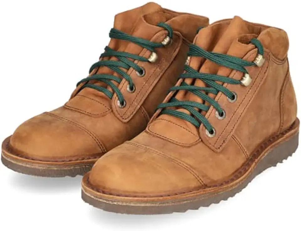 JIM GREEN Men's African Ranger Boots Lace-Up Water Resistant Full Grain Leather Work or Hiking Boot