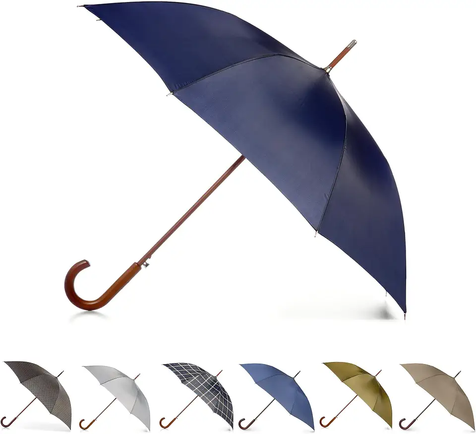 Men's Striped Stick Umbrella