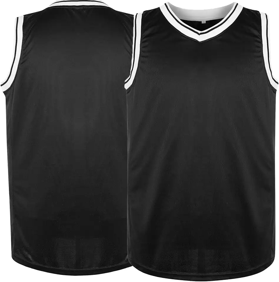 Phoneutrix Blank Basketball Jersey, Men's Mesh Athletic Reversible Sports Shirts S-3XL