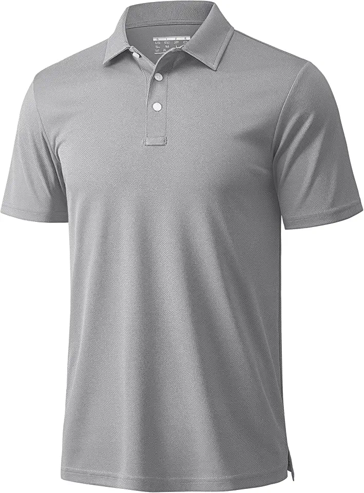 MAGCOMSEN Men's Polo Shirts 3 Buttons Casual Work T Shirts Quick Dry Short Sleeve Golf Shirt Pique Jersey Outdoor Performance
