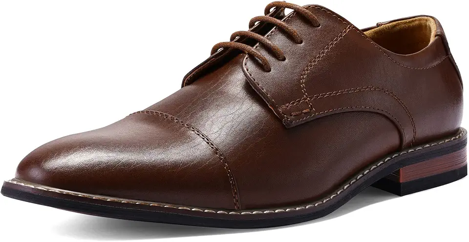 Mens Dress Shoes Wingtip Formal Oxford Shoes for Business Wedding