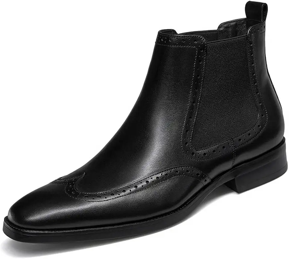 Men's Chelsea Boots Mens Genuine Leather Dress Boots