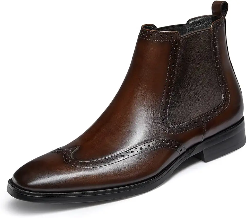 Men's Chelsea Boots Mens Genuine Leather Dress Boots