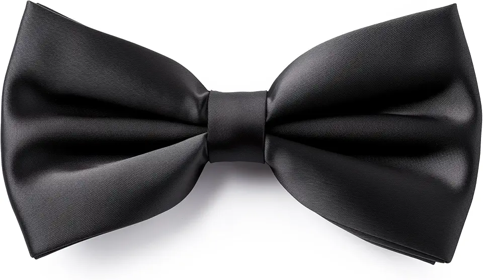 Adam Young Men's Bow Ties Pre-Tied Style Formal Satin Classic Bowtie for Tuxedo Faux Silk