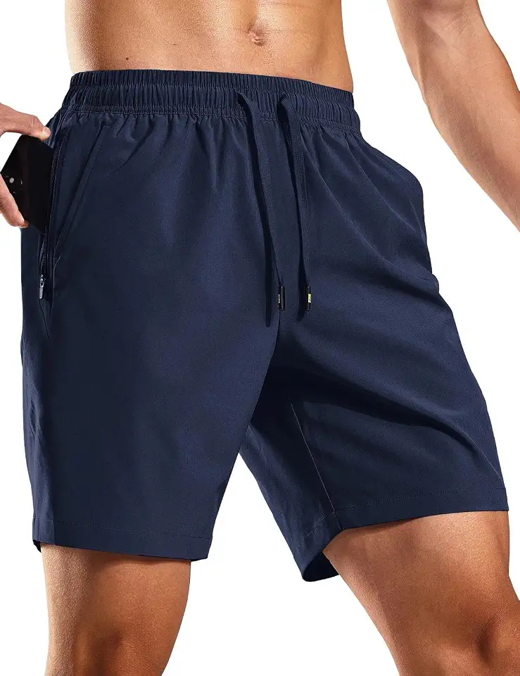 Global Recycled Standard MIER Men's Athletic Workout Shorts 7 Inch Quick-Dry Running Gym Shorts
