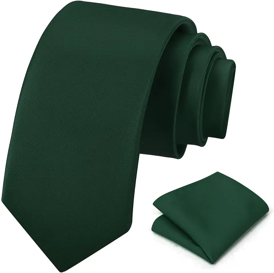 Men's Dark Green Knitted Silk Tie