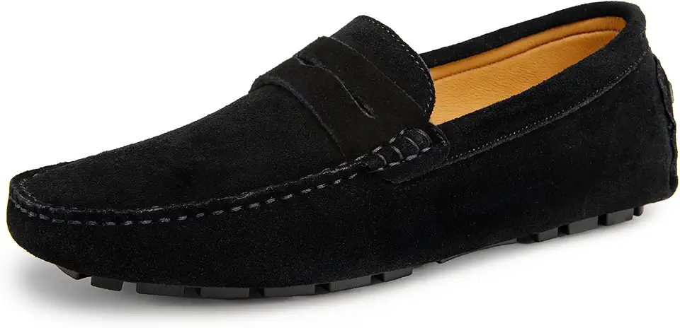 Go Tour Men's Penny Loafers Moccasin Driving Shoes Slip On Flats Boat Shoes