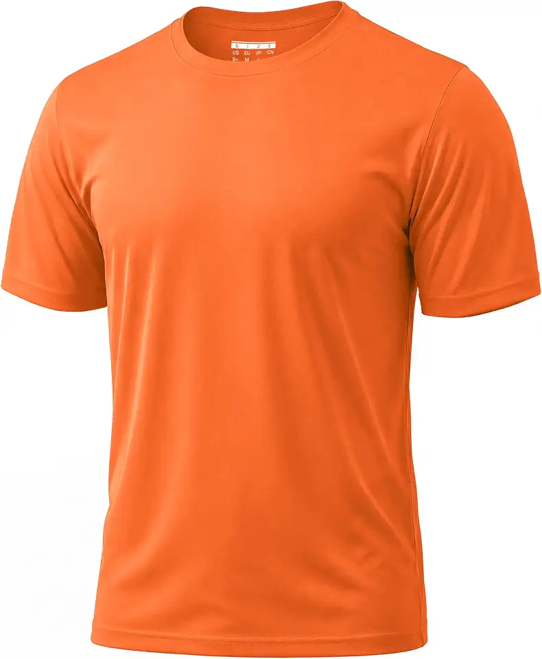 Men's Rust Orange Short Sleeve Camp Shirt