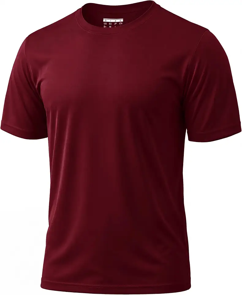 Men's Burgundy Short Sleeve Camp Shirt