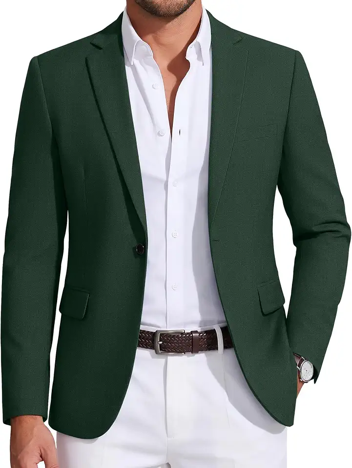COOFANDY Mens Sport Coat Casual Blazer One Button Business Suit Jacket