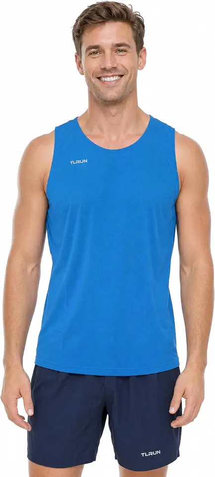 TLRUN Men’s Performance Running Tank Top Ultra Lightweight Singlet