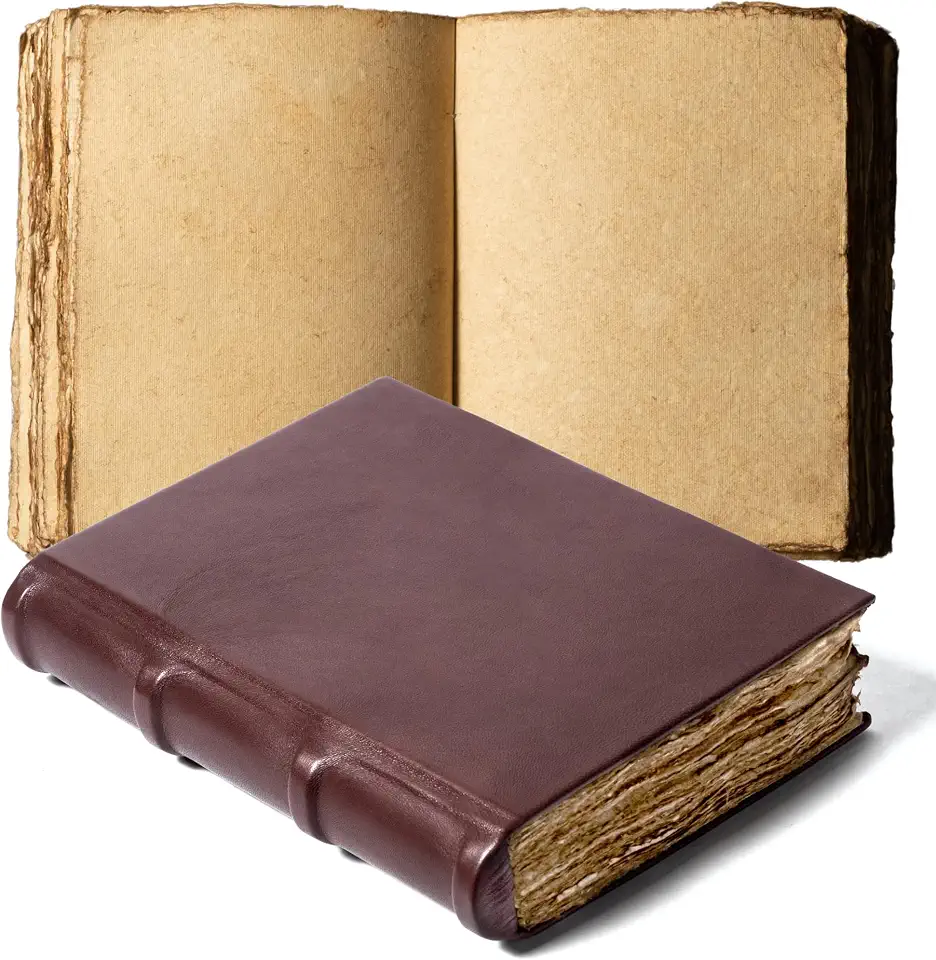 Hardcover Notebook, Vintage Journal, Leather Journal with Deckle Edge Paper | Journal For Women, Travel Journal, Daily Journal | Leather Notebook, Hardcover Journal, Journals For Writing