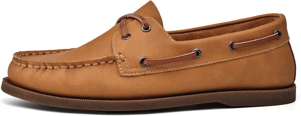 Mens Boat Shoes Leather Casual Dress Shoes Classic Loafers