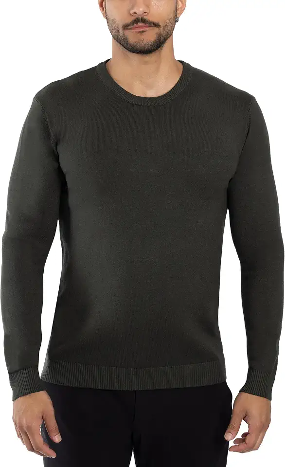 X RAY Mens Crew Neck Sweater Slim Fit Midweight Pullover Sweater for Men for Casual Dressy Wear (Big & Tall Available)