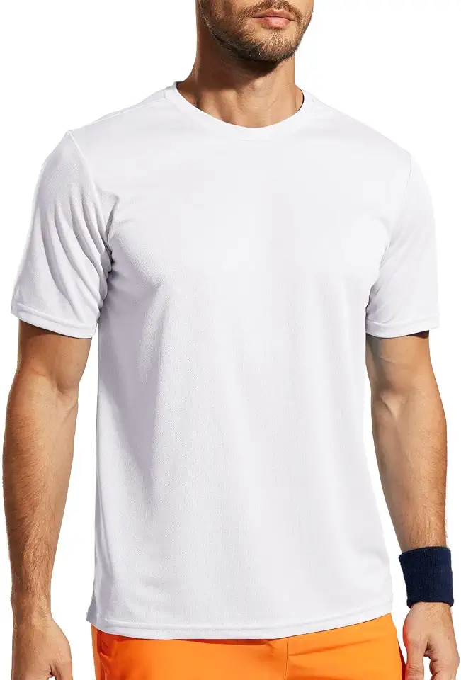 Global Recycled Standard MIER Men's Quick Dry Workout T-Shirt, Lightweight