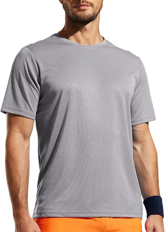 Global Recycled Standard MIER Men's Quick Dry Workout T-Shirt, Lightweight