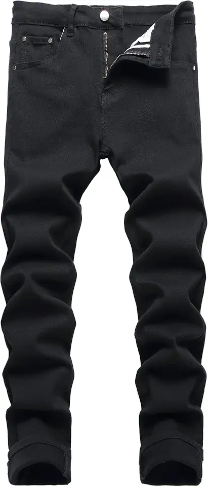 JUNBAOSS Men's Slim Fit Jeans Stretch Ripped Skinny Jeans for Men, Fashion Straight Leg Comfort Flex Waist Casual Pants