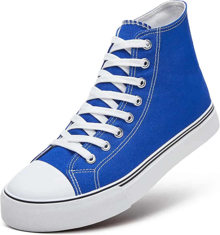 Men's Navy Blue Canvas High Top Sneakers