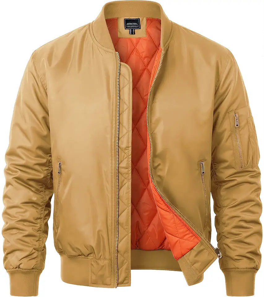 MAGNIVIT Men's Bomber Jacket Fall Winter Military Jacket and Coats Outwear