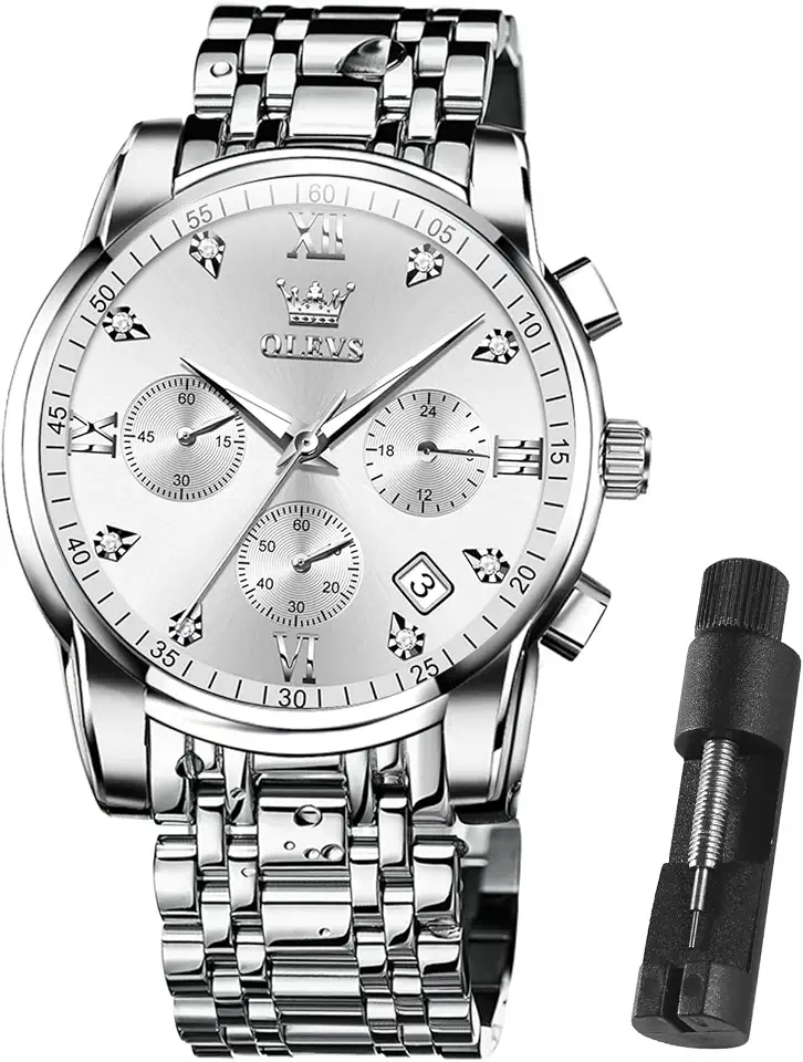 Men's Stainless Steel Luxury Bracelet Dress Watch