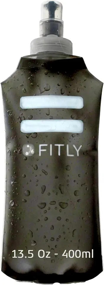 FITLY Soft Flask Running Water Bottle - Collapsible Hydration Flask