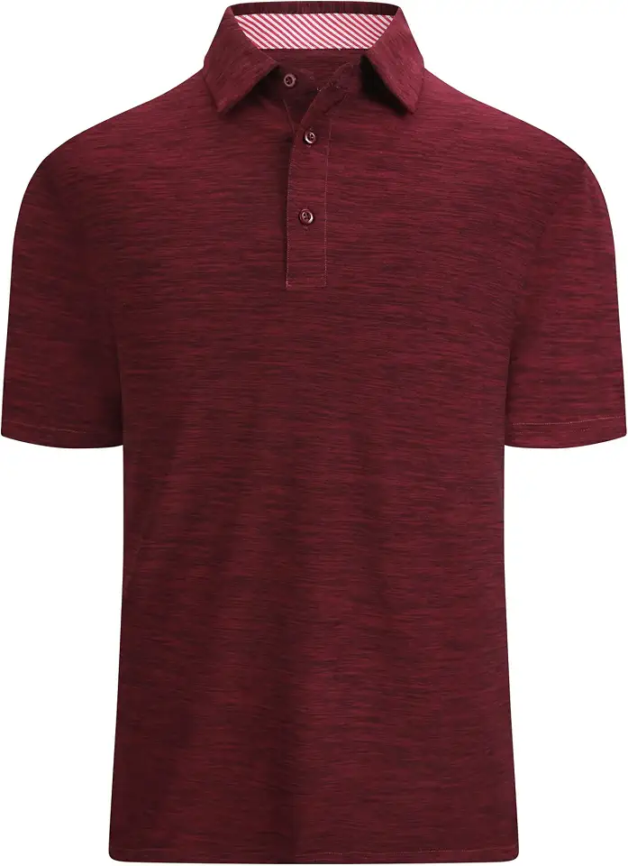 Alex Vando Mens Golf Shirt Moisture Wicking Quick-Dry Short Sleeve Polo