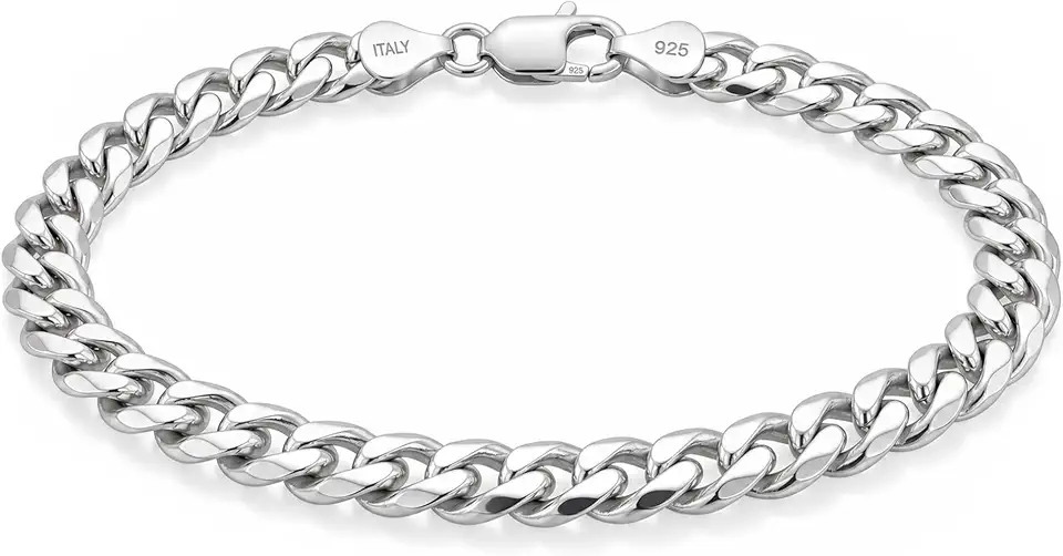 Men's Sterling Silver Chain Link Bracelet
