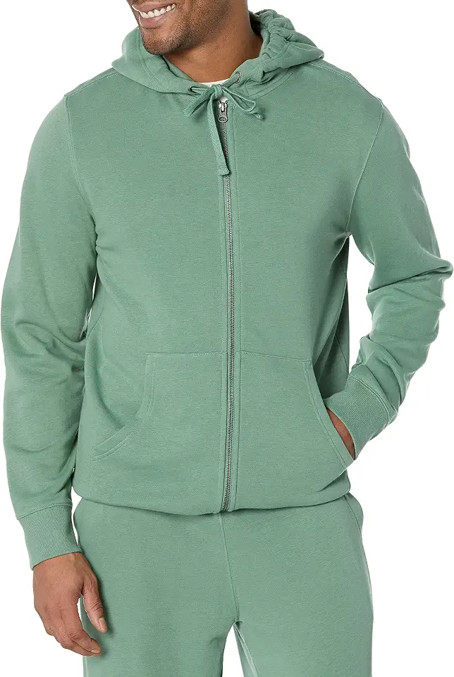 Amazon Essentials Men's Long-Sleeve French Terry Full-Zip Hoodie Sweatshirt (Available in Big & Tall)