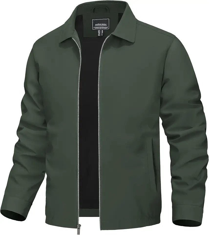 Men's Olive Green Quilted Liner Jacket