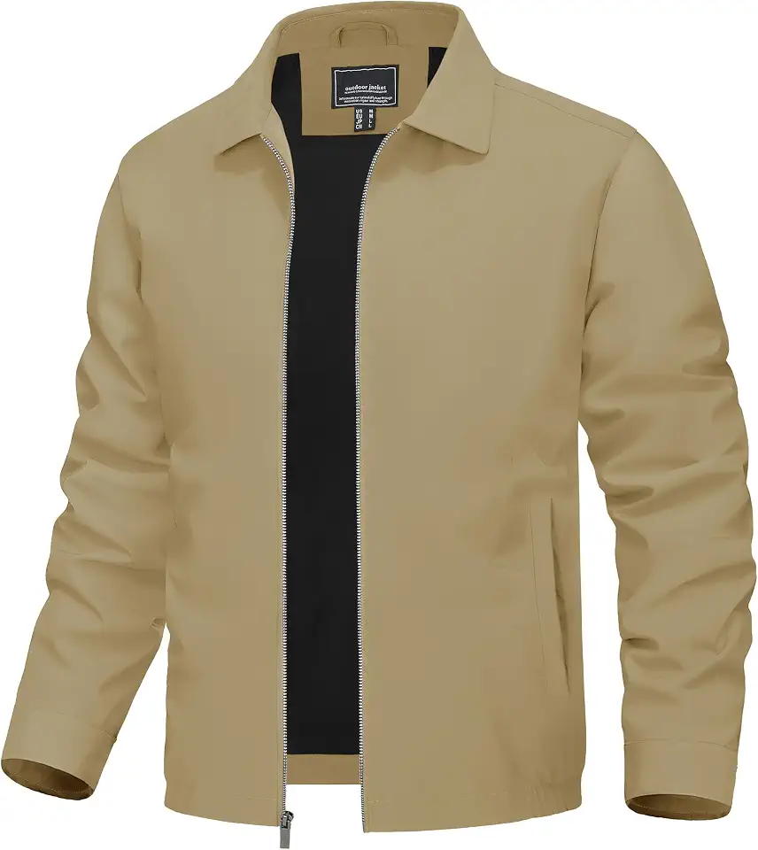 TACVASEN Men's Lightweight Jacket Fall Water-repellent Windbreaker Jackets