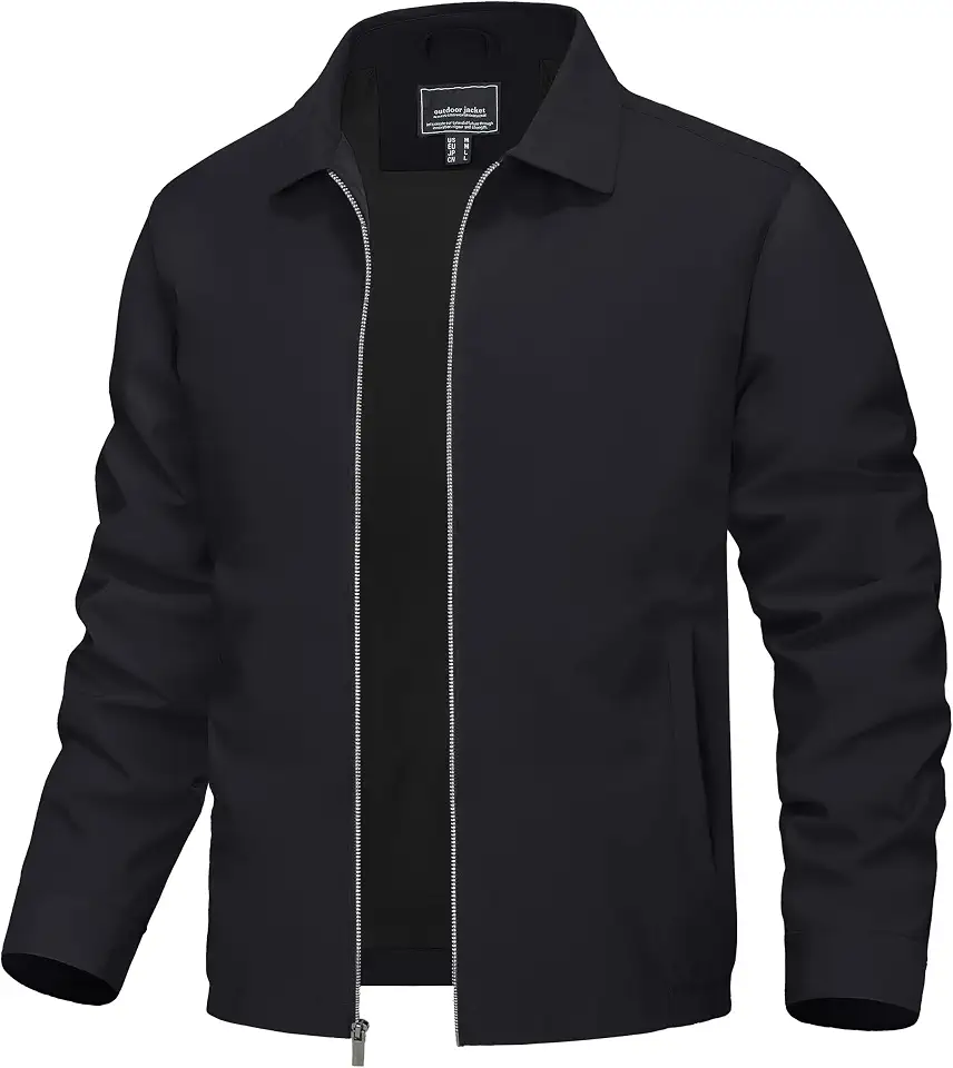 TACVASEN Men's Lightweight Jacket Fall Water-repellent Windbreaker Jackets