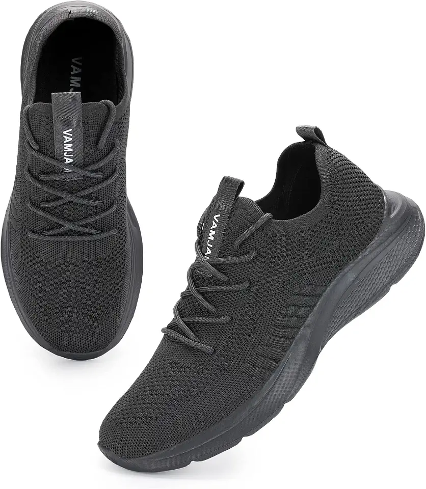 Men's Charcoal Grey Mesh Running Sneakers
