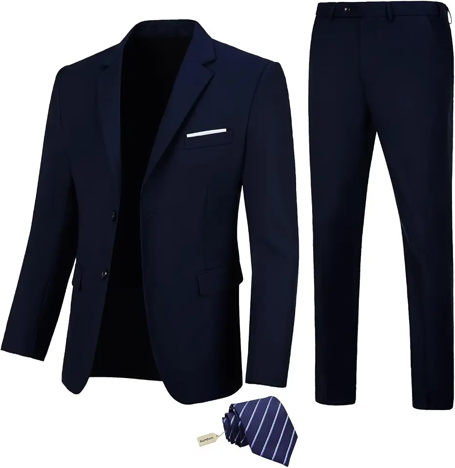 Global Recycled Standard Men Suit 2 Piece Suits Blazer Tuxedo for Men Suit Jacket Pants Set