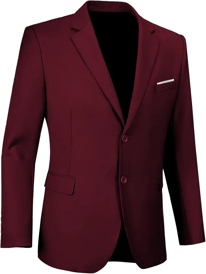 Mens Blazer Sports Coat Slim Fit 2 Button Solid Men's Casual Suit Blazer Jackets