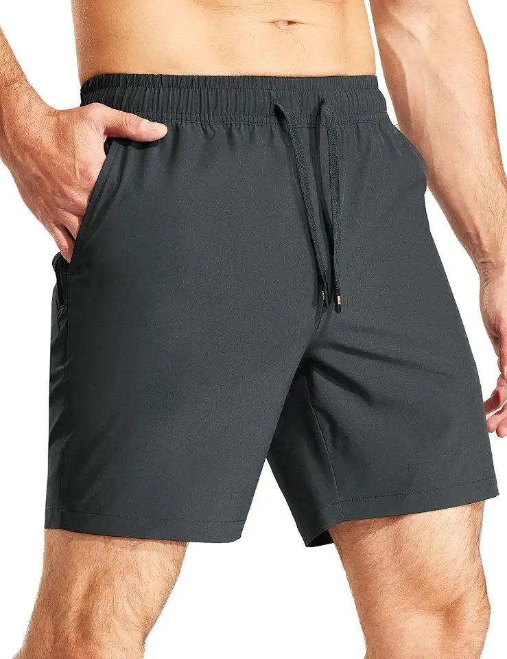 Global Recycled Standard MIER Men's Athletic Workout Shorts 7 Inch Quick-Dry Running Gym Shorts