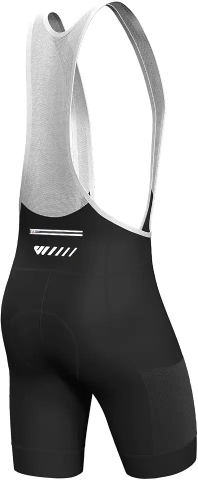 Lo.gas Cycling Bib Shorts Men Cycling Shorts with Shoulder Straps Bike Biking with Pockets 4D Padding Breathable Quick-Dry