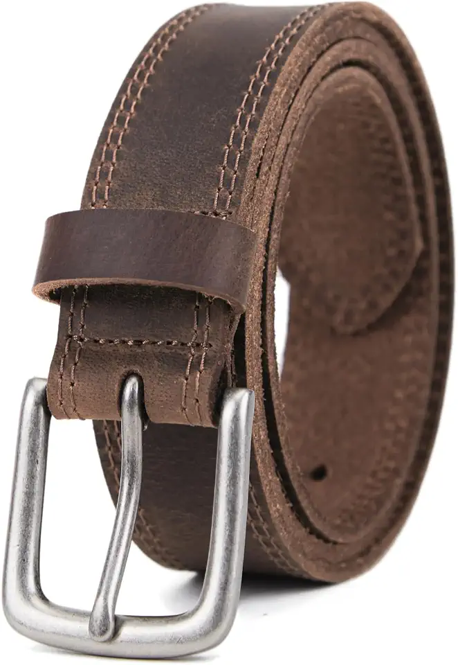 VATAN Men's Full Grain Leather Casual Every Day Jean Belt Handmade (35mm)